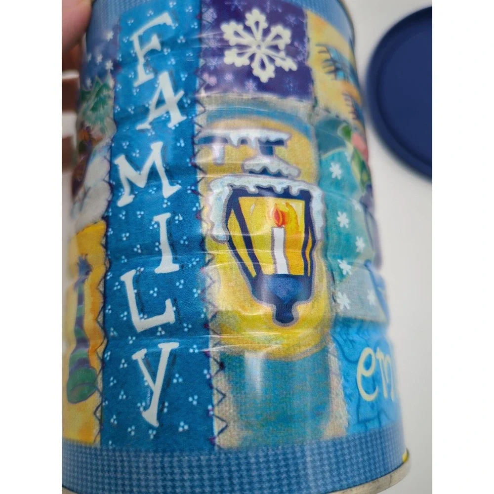 2004 Maxwell House Coffee Winter‎ Series Collectible Coffee Tin Blue Lid Vtg